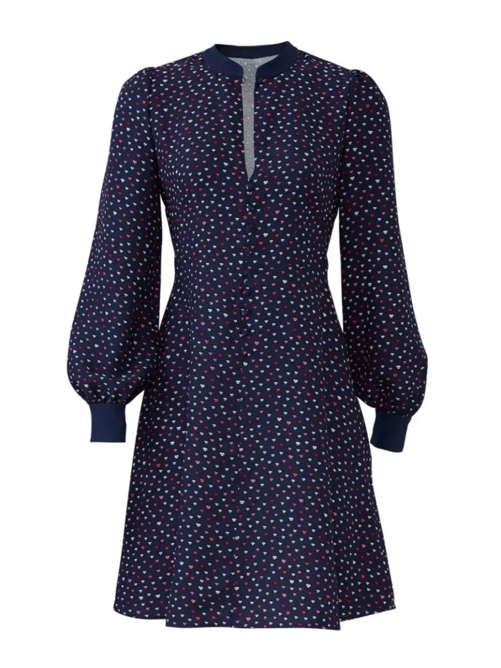 kate spade navy dress with pink heart pattern (NWT)